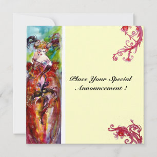 COLUMBINE, 16 . Geburtstag Masquerade Party Einladung