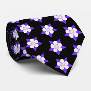 Columbine Blume Neck Tie Krawatte