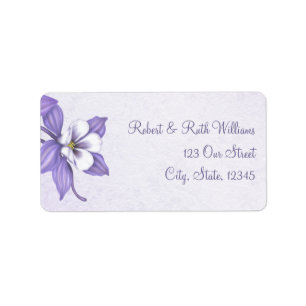 Columbine Bouquet 1 Address Labels Adressaufkleber