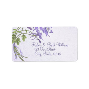 Columbine Bouquet 2 Address Labels Adressaufkleber