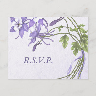Columbine Bouquet 2 RSVP-Karten RSVP Karte