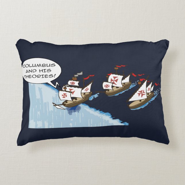 Columbus and his theories dekokissen (Vorderseite)