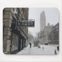 Columbus Avenue Liquor Store NYC Snowstorm Winter