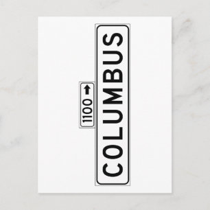 Columbus Avenue, San Francisco Street Sign Postkarte