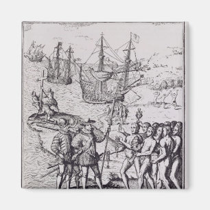 Columbus bei Hispaniola 2 Magnet