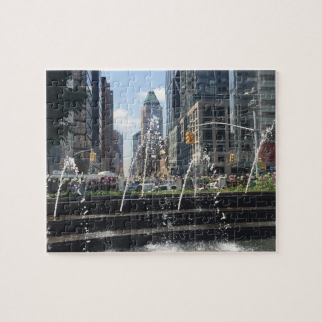 Columbus Circle Architecture New York City NYC Puzzle (Horizontal)