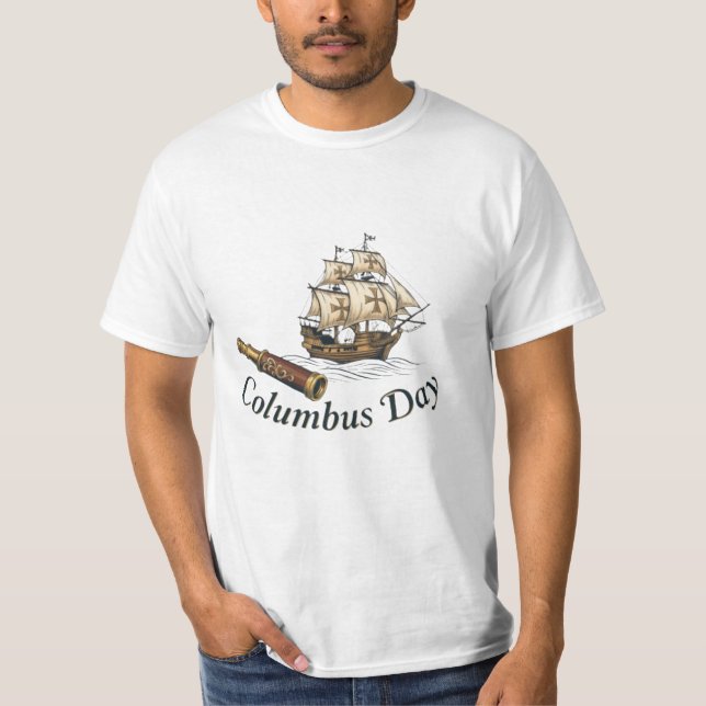 Columbus Day Adventure Ship T-Shirt (Vorderseite)