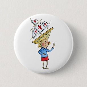 Columbus Day Button