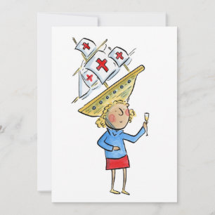 Columbus Day Einladung