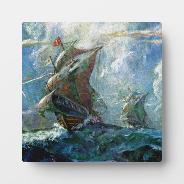 Columbus Day Fotoplatte (Vorderseite)