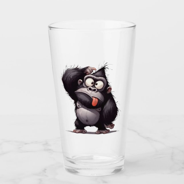 Columbus Day Goofy Gorilla Tasse (Vorderseite)