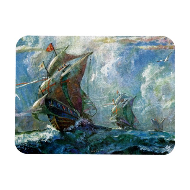 Columbus Day Magnet (Horizontal)