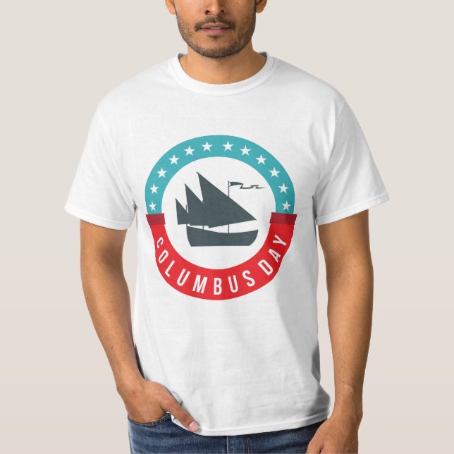 Columbus Day Men-T-Shirt T-Shirt (Vorderseite)