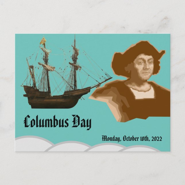 Columbus day postkarte (Vorderseite)