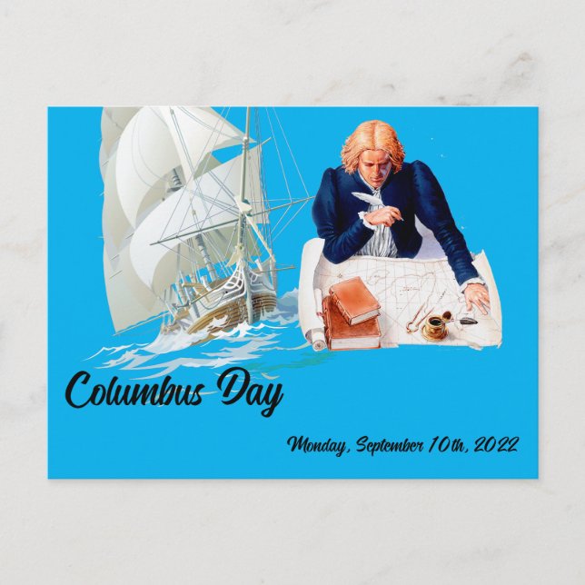 Columbus day postkarte (Vorderseite)