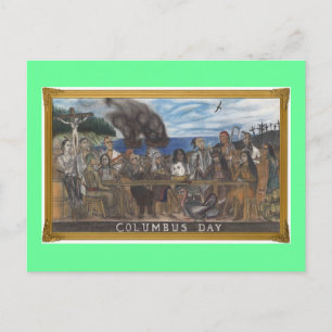 Columbus Day Postkarte