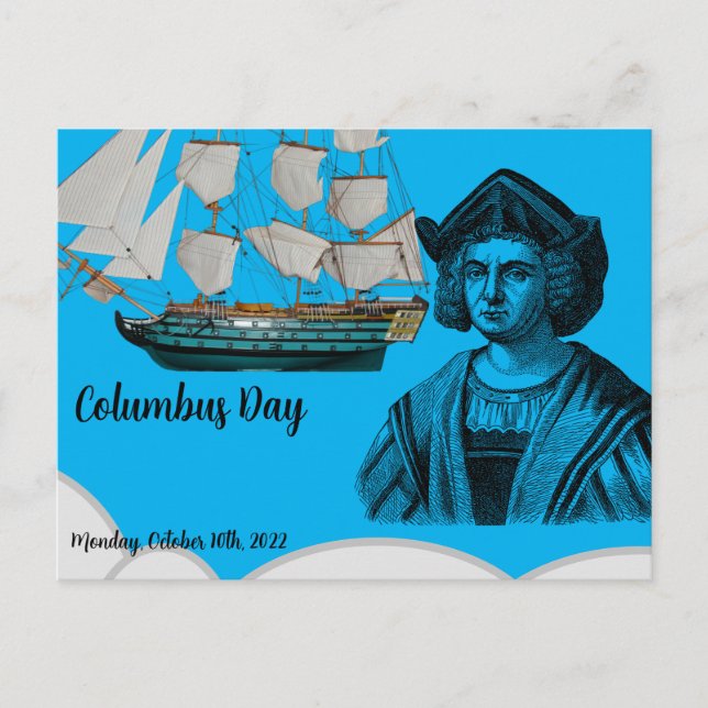 Columbus day postkarte (Vorderseite)