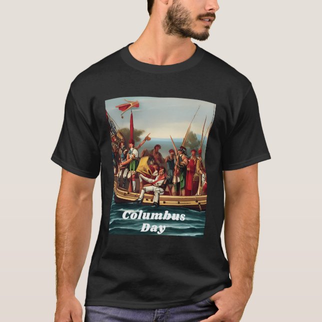 Columbus Day Ship T-Shirt (Vorderseite)