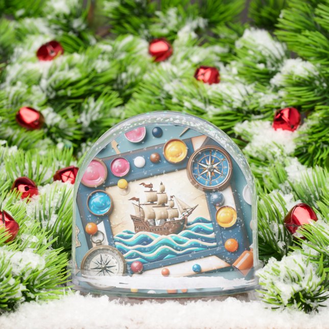 Columbus Day Snow Globe Schneekugeln (Weihnachten)