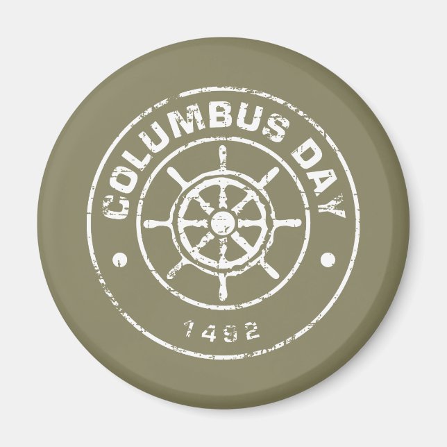 Columbus Day T Magnet (Vorne)