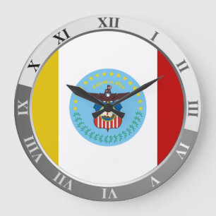 Columbus Flag Große Uhr