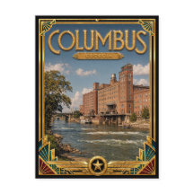 Columbus Georgia Vintage Art Deco Golden Age