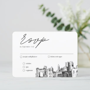 Columbus Hochzeit traditionelle UAWG Option Begleitkarte