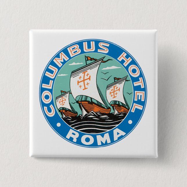 Columbus Hotel, Rom Button (Vorderseite)