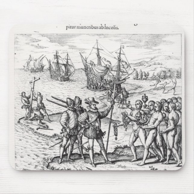 Columbus in, was zuerst Indien genannt wurde Mousepad (Vorne)