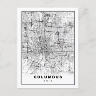 Columbus-Karte Postkarte