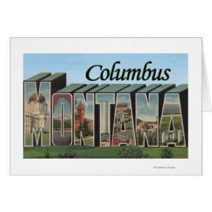 Columbus, Montana - große Buchstabe-Szenen