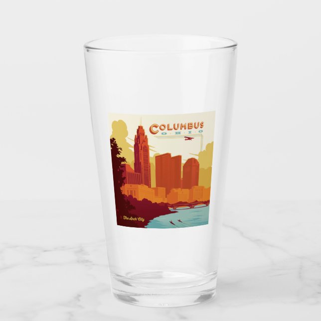Columbus Ohio | Die Stadt Arch Glas (Vorderseite)