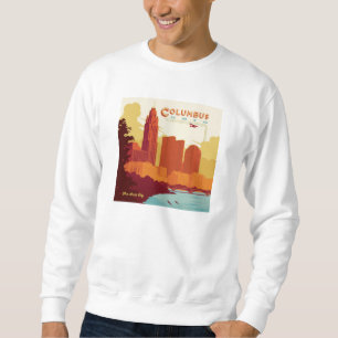 Columbus Ohio   Die Stadt Arch Sweatshirt