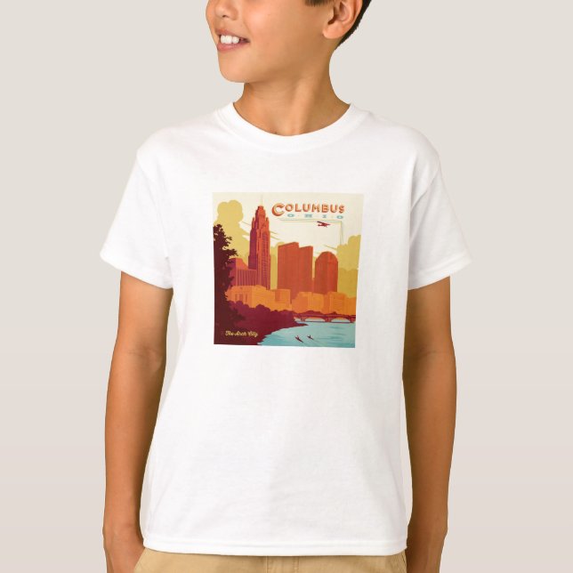Columbus Ohio | Die Stadt Arch T-Shirt (Vorderseite)