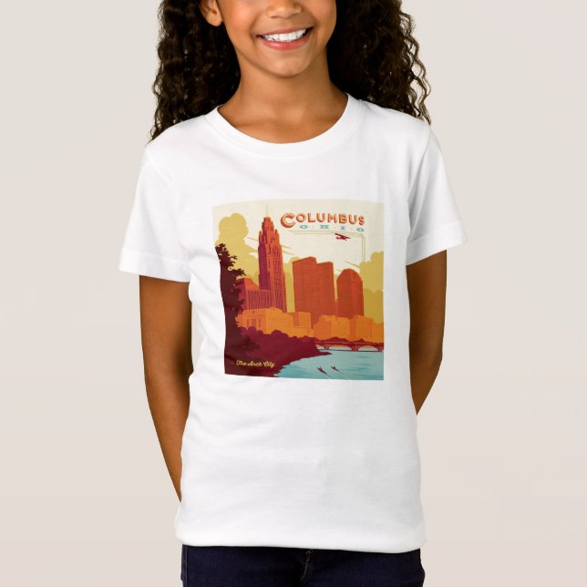 Columbus Ohio | Die Stadt Arch T-Shirt (Vorderseite)