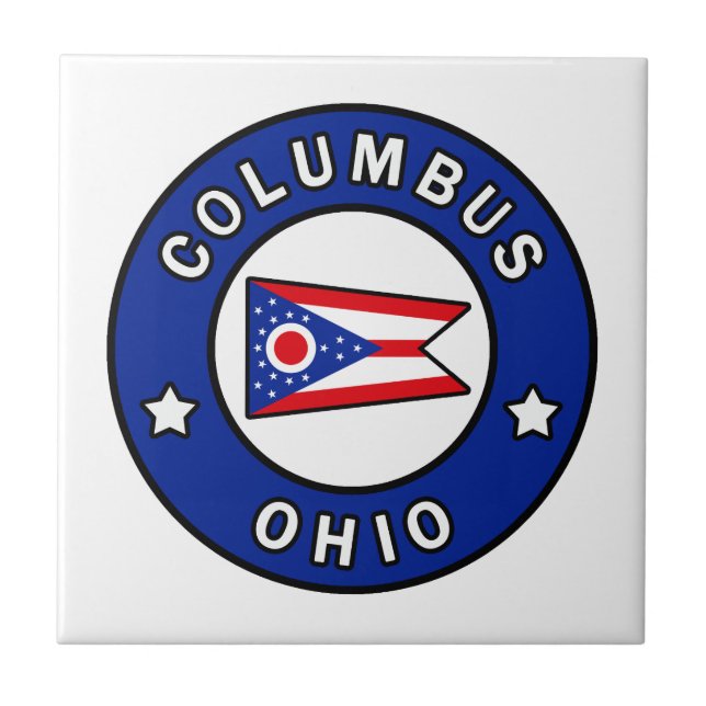 Columbus Ohio Fliese (Vorderseite)