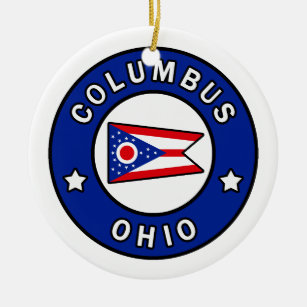 Columbus Ohio Keramik Ornament