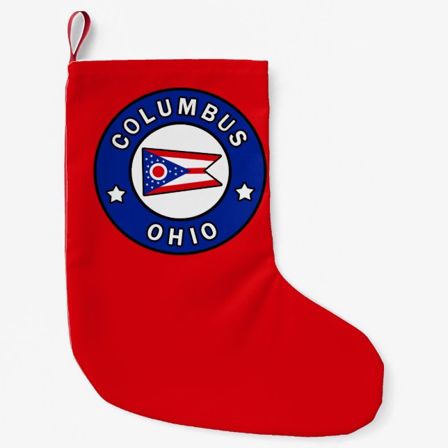 Columbus Ohio Kleiner Weihnachtsstrumpf (Vorderseite)