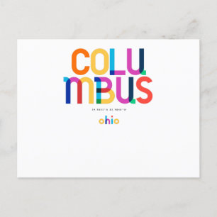 Columbus Ohio Mitte Jahrhundert, Pop Art, Postkarte