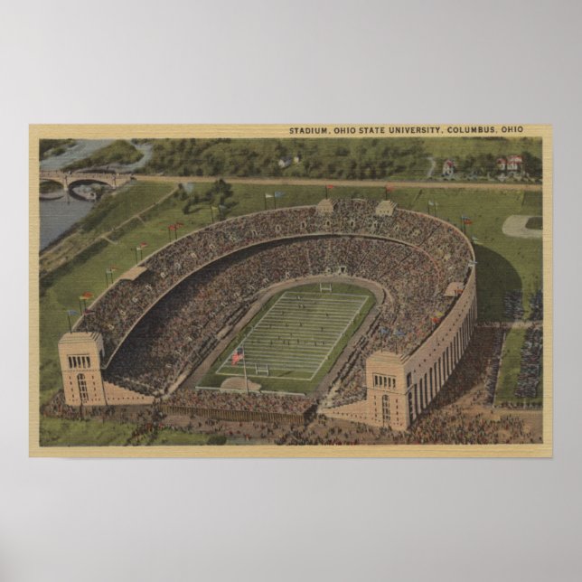 Columbus, Ohio - Ohio Staat University Poster (Vorne)