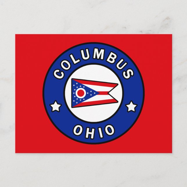 Columbus Ohio Postkarte (Vorderseite)