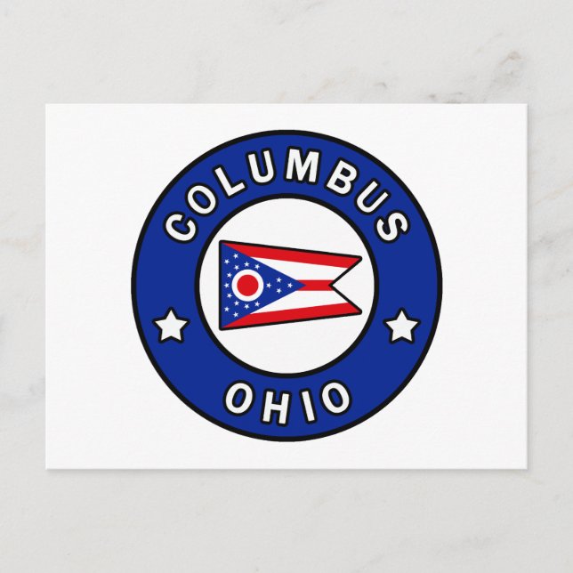Columbus Ohio Postkarte (Vorderseite)