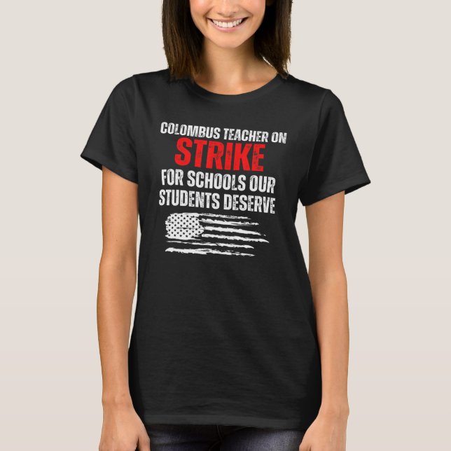 Columbus Ohio School Lehrer Strike OH Lehrer USA T-Shirt (Vorderseite)