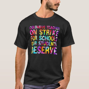 Columbus Ohio Schullehrer Streik OH Lehrer gr T-Shirt