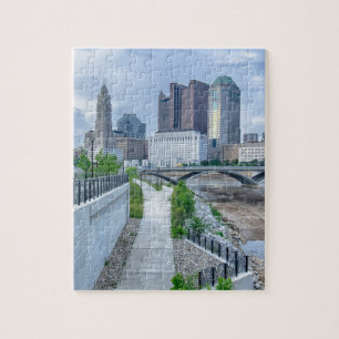 Columbus Ohio skyline cityscape Puzzle