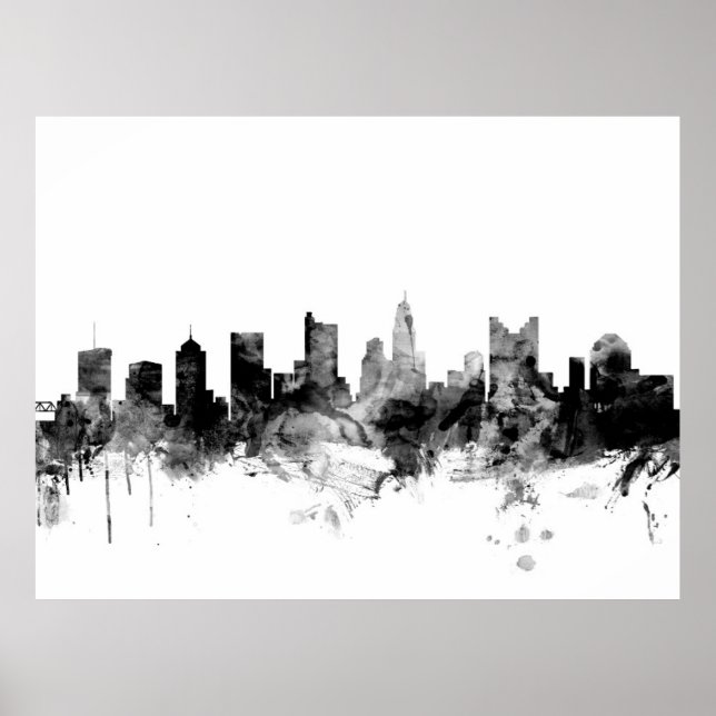 Columbus Ohio Skyline Poster (Vorne)