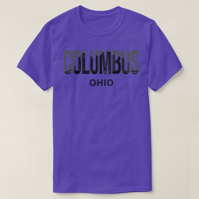 Columbus Ohio Skyline Pride I T-Shirt (Design vorne)