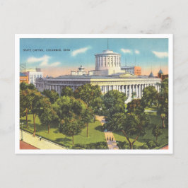 Columbus Ohio Vintag Staat Hauptstadt Gebäude Postkarte