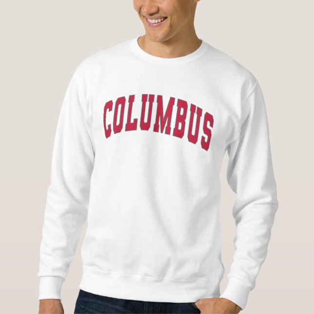 Columbus Ohio Vintage Vielfalt Uni Style Sweatshirt (Vorderseite)