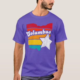 Columbus Ohio Vintages zerrüttetes Souvenir 2 T-Shirt